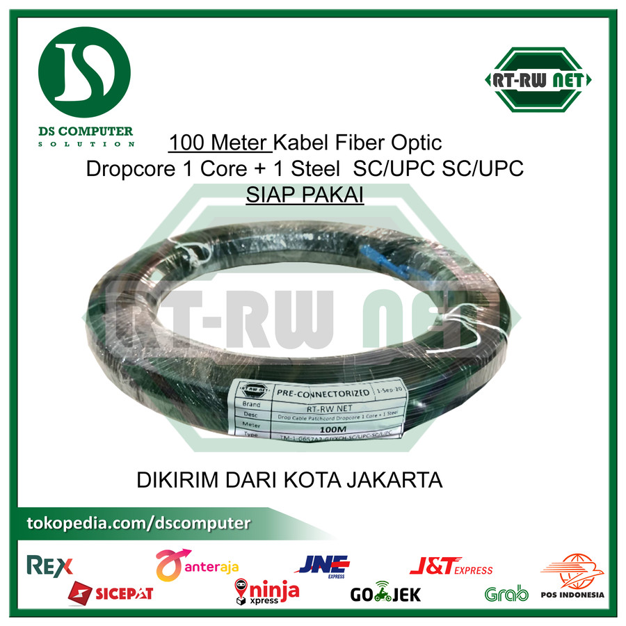 Preconnectorized 1 Core 3 Seling 100 Meter SC/UPC - SC/UPC