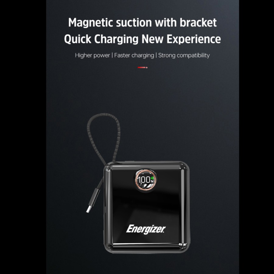 Energizer Powerbank E28 Dual Cable USB Type C + Ligthtening