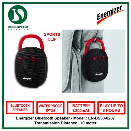Energizer Speaker Bluetooth FM0207 Waterproof IPX5 Hitam