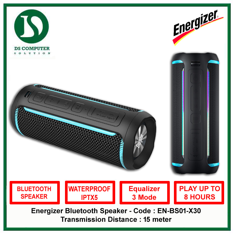 Energizer Speaker Bluetooth X30 Waterproof IPX6 Powerbank