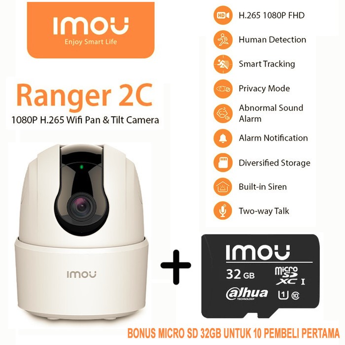 Imou Ranger 2C IPCamera Smart Tracking Wireless Full HD 1080P