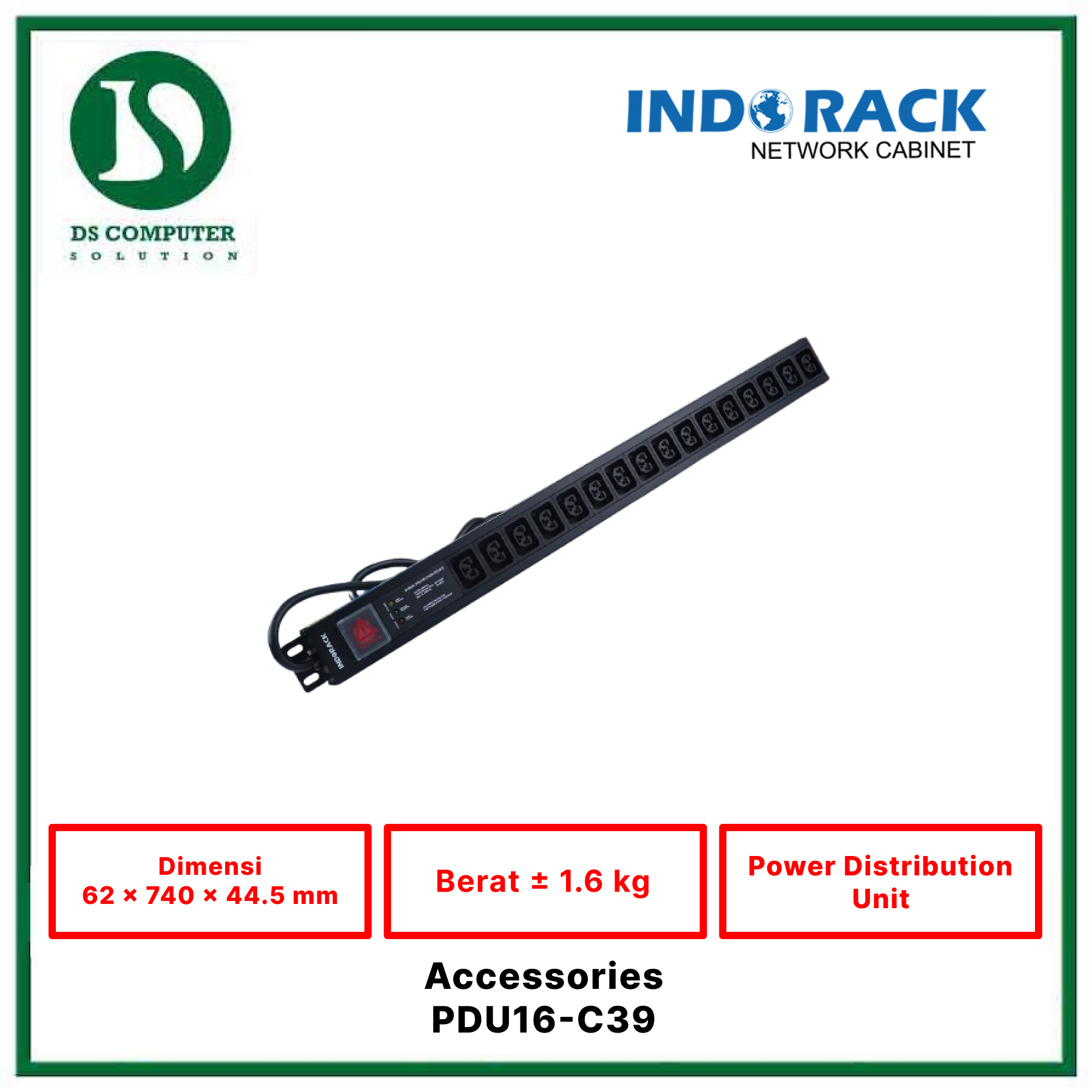 Indorack - PDU16-C39