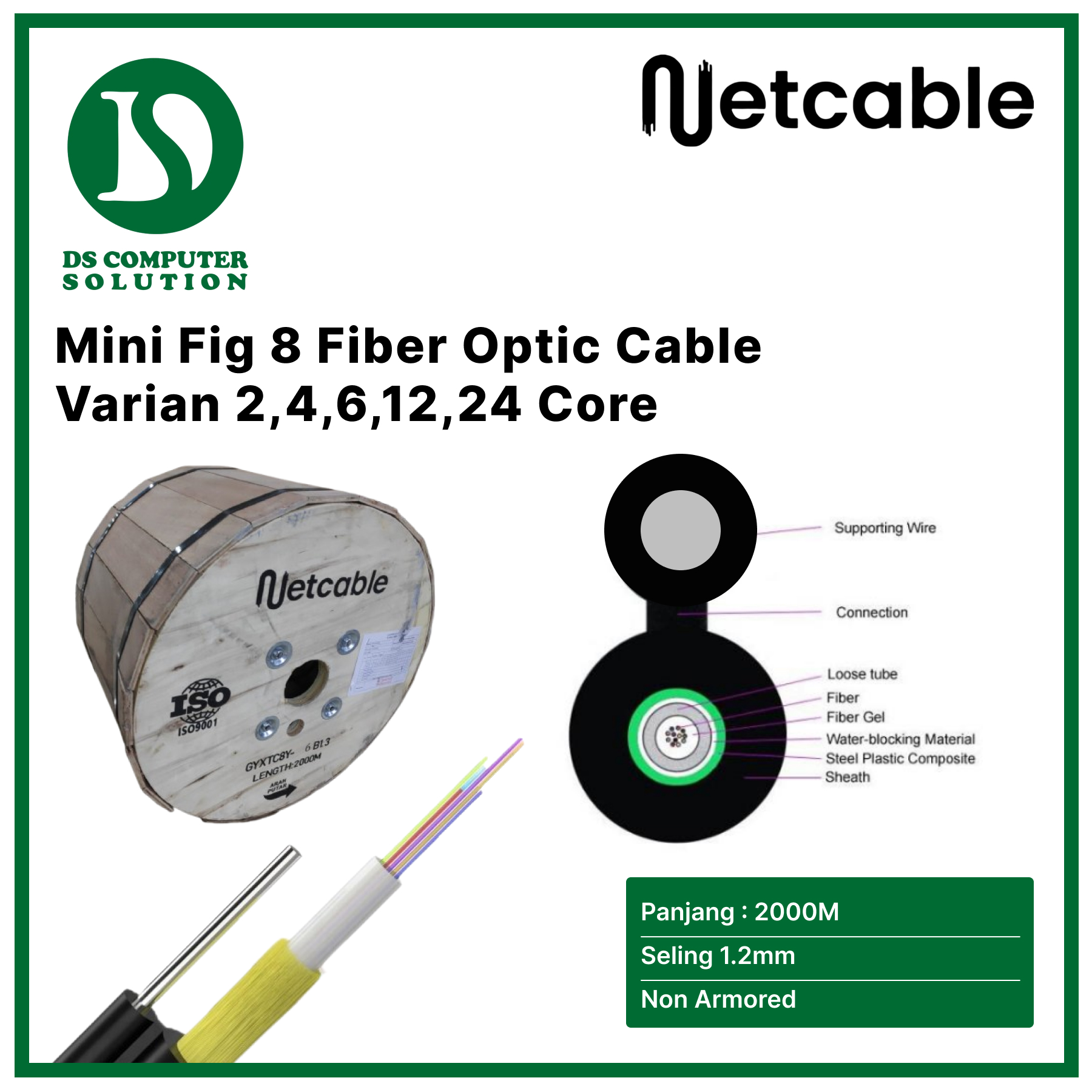 Netcable FiG-8 Non-Armoured GYXTC8Y