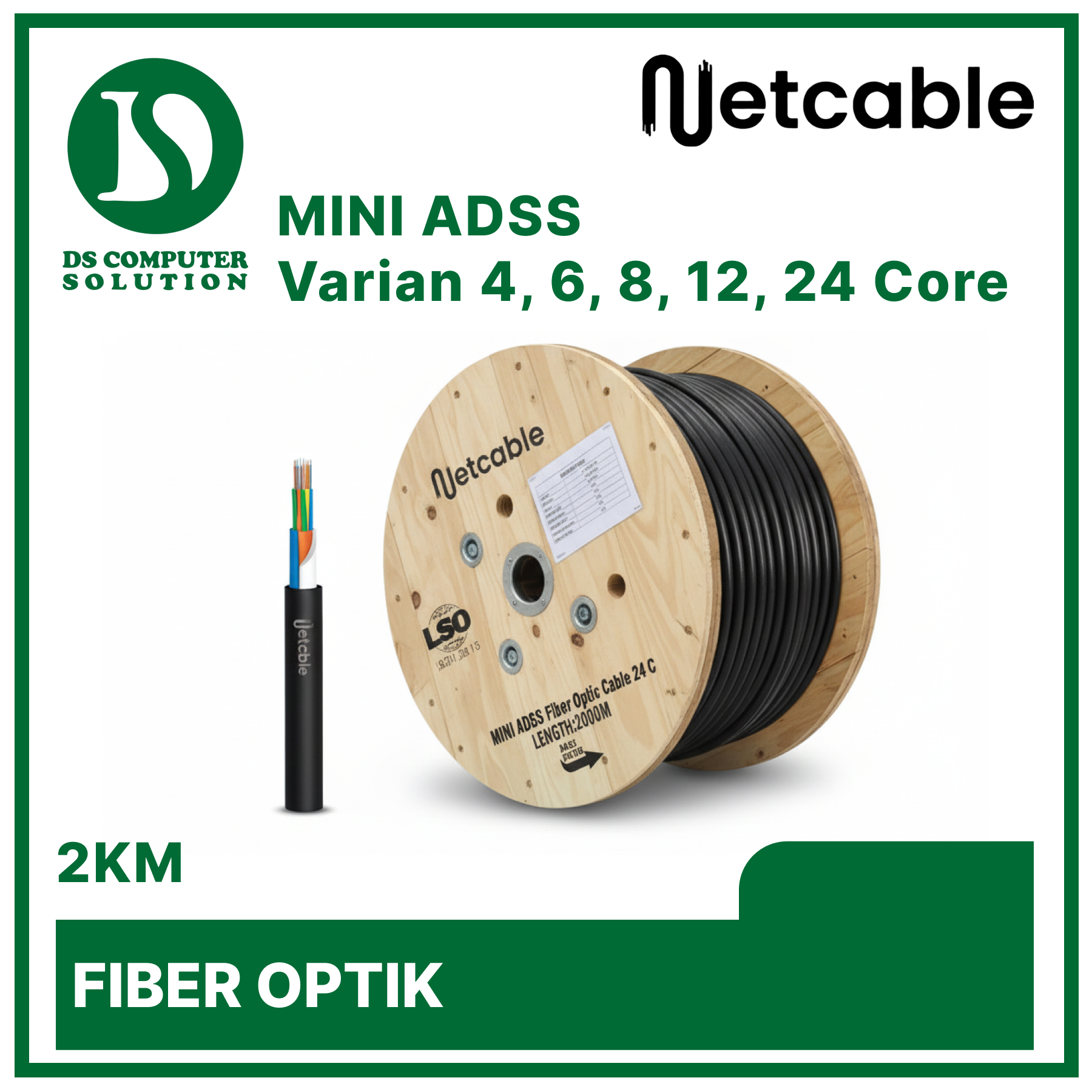 Netcable - Mini ADSS 2KM