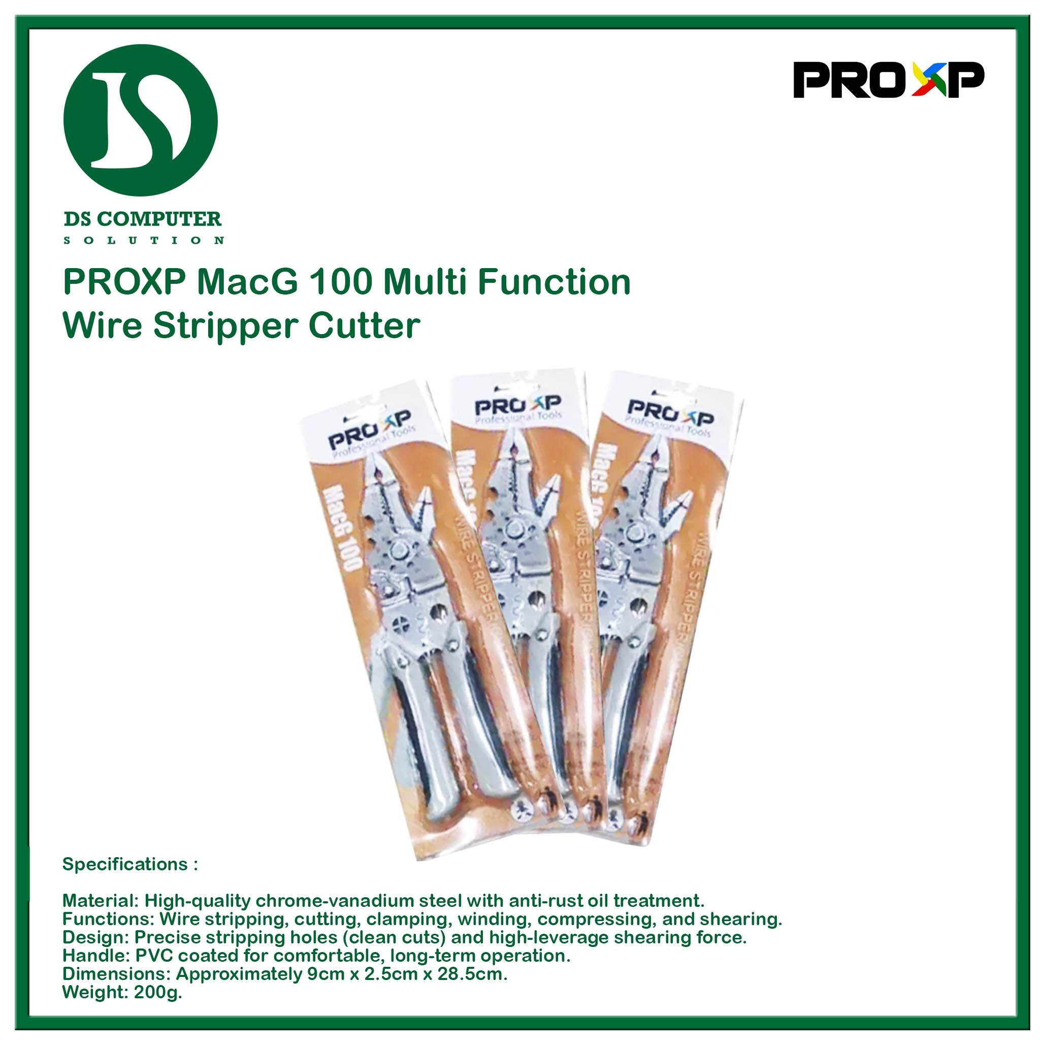 ProXP MacG 100 Multi Function Wire Stripper Cutter